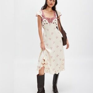 Free People Haven Midi dress Swan Combo colorway.
